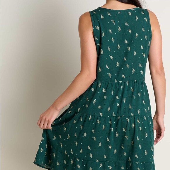 NWT Toad&Co W's Manzana Tiered Sleeveless Dress - Picture 8 of 9